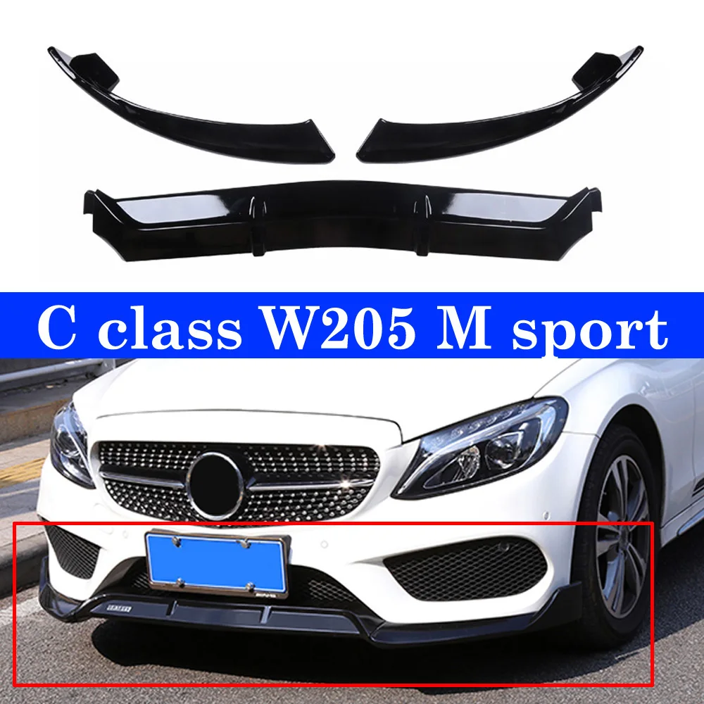 3 шт./компл. сплиттер для переднего бампера Mercedes W205 C180 C200 C300 C43 W117 A18 A200 A45 W213 E300 E200 E320