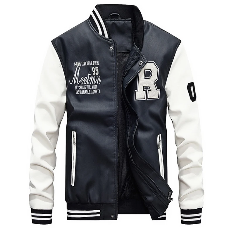 Высококачественная осенне зимняя куртка с вышивкой Мужская мотоциклетная из