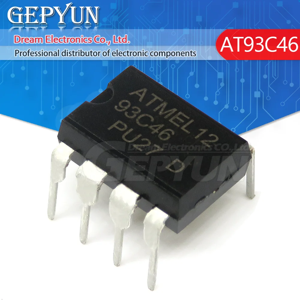 

10PCS AT93C46 DIP8 93C46 DIP-8 DIP EEPROM 64x16 new original In stock