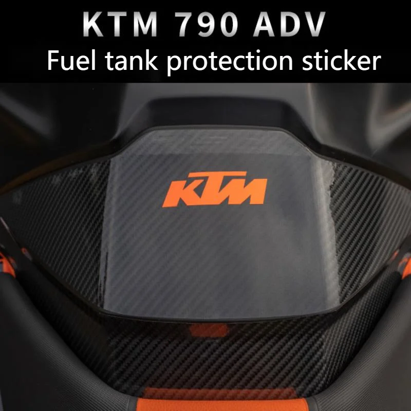 

Motorcycle Fuel Tank Paste Protective Film Carbon Fiber Sticker Car Personalized Decoration for Ktm 790adv