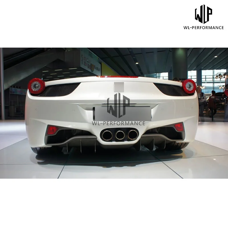 458 комплект кузова автомобиля Frp Неокрашенный передний разветвитель губ задний