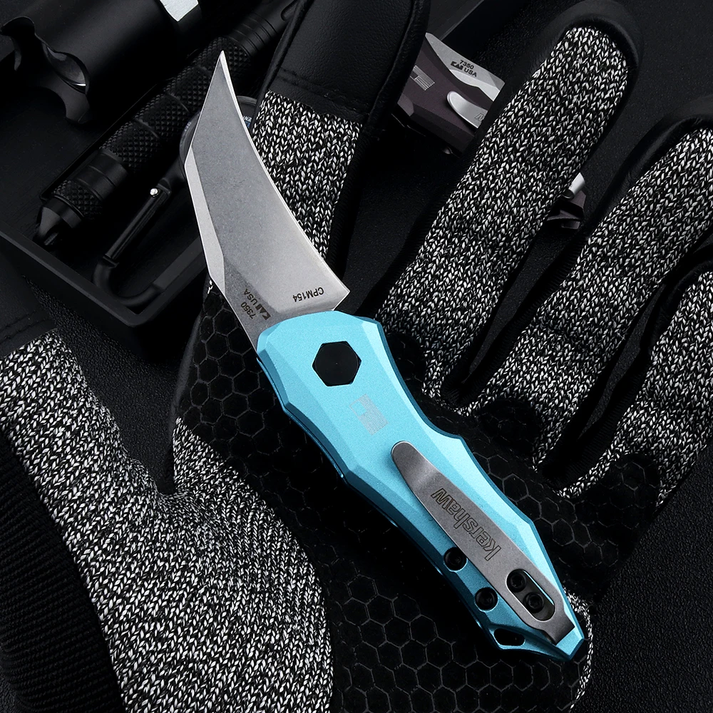 Новые Кершоу 7350 складной нож CPM 154 лезвия алюминиевая Фруктовый с ручкой на