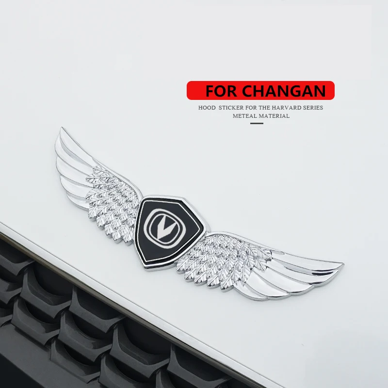 

Наклейка 3D металлическая с эмблемой ангела на капот автомобиля для Changan CS15 CS35plus CS55plus CS75PLUS CS95, наклейка с эмблемой ангела на капот автомобиля