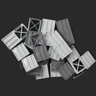 Технический городской военный строительный блок стена MOC дом части 23405 64448 уличный вид забор 1x6x5 балка Игрушка аксессуары