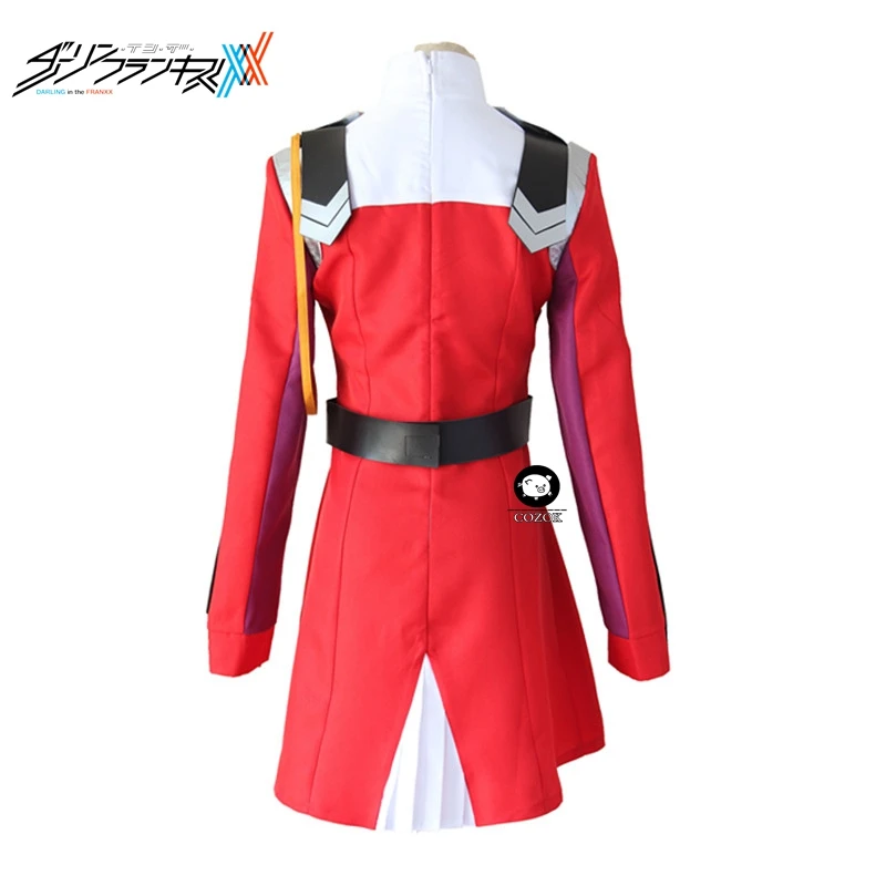

02 Zero Two Cosplay Costume DARLING in the FRANXX Cosplay DFXX Women Costume Full Sets Dress Headwear