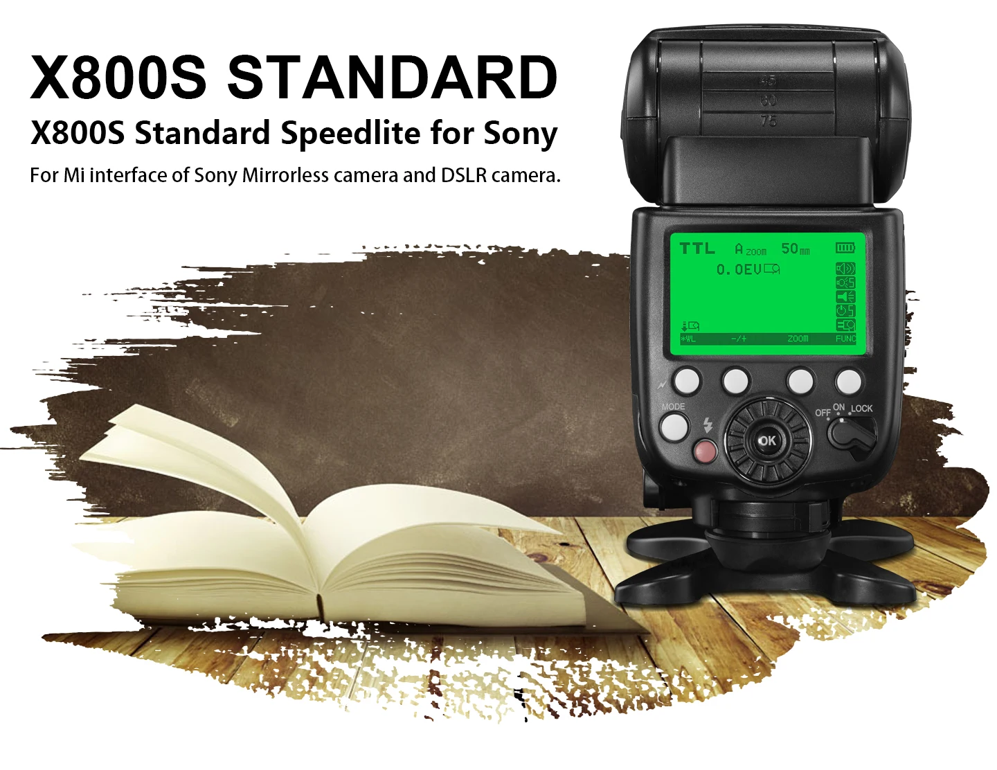 Pixel X800S вспышка GN60 Беспроводная ttl HSS камера Вспышка Speedlite для sony A7 A77 A7R RX1 A6000 A6300 DSLR Vs X800N GODOX