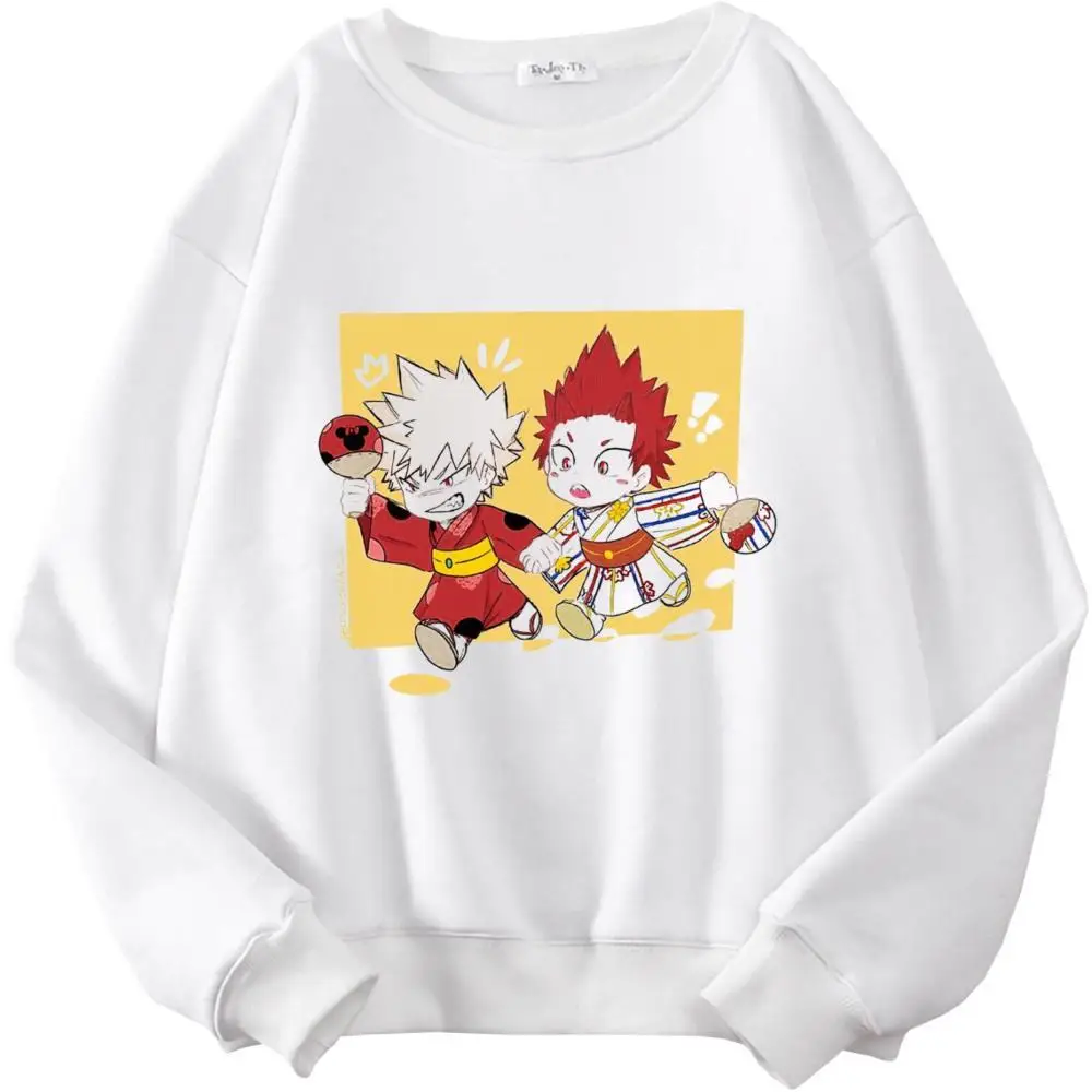 

My Hero Academia Streetwear Sweatshirt Casual Print Ladies Gothic Punk Hoody Harajuku Casual Simple Popular Tops Academy-495