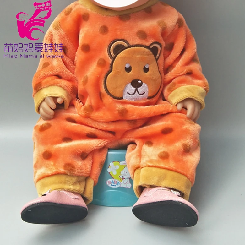 Комплект одежды для кукол мальчиков 43 см рубашка джинсовые брюки комплект