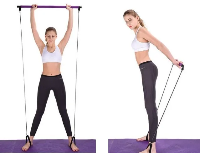 Спортивная трость для йоги тренажер пилатеса фитнес-штанги оборудование веревки
