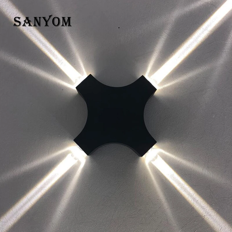 Светодиодный водонепроницаемый и влагостойкий настенный светильник для сада