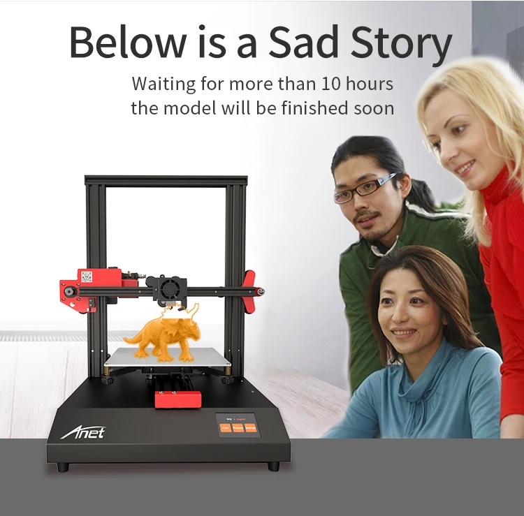 Дешевые Anet ET4 A6 Impresora 3d принтер высокой точности Reprap Prusa i3 3D принтер DIY комплект офф-лайн печати с PLA нитью