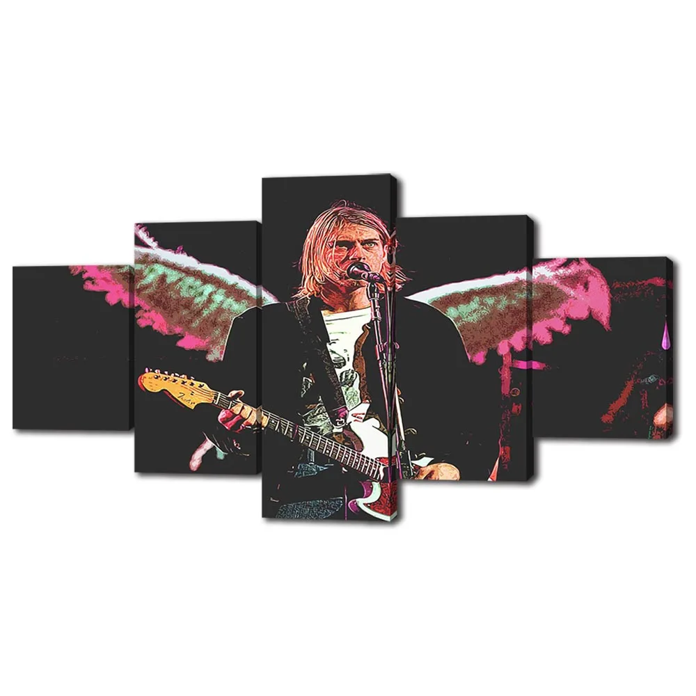 Современная Настенная Картина на холсте Курта Кобейна картина Постер и печать