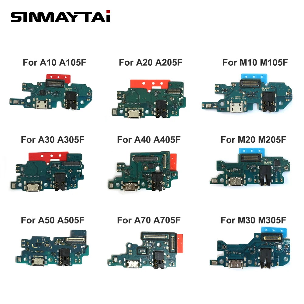 Док станция с USB разъемом для зарядки плата гибкий кабель Samsung A10 A20 A30 A40 A50 A70 M10 M20 M30