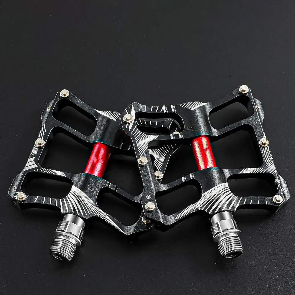 

2Pcs Pedals Lightweight Fine Workmanship Aluminum Alloy Cycling Riding Flat Pedals for Outdoor pedales mtb