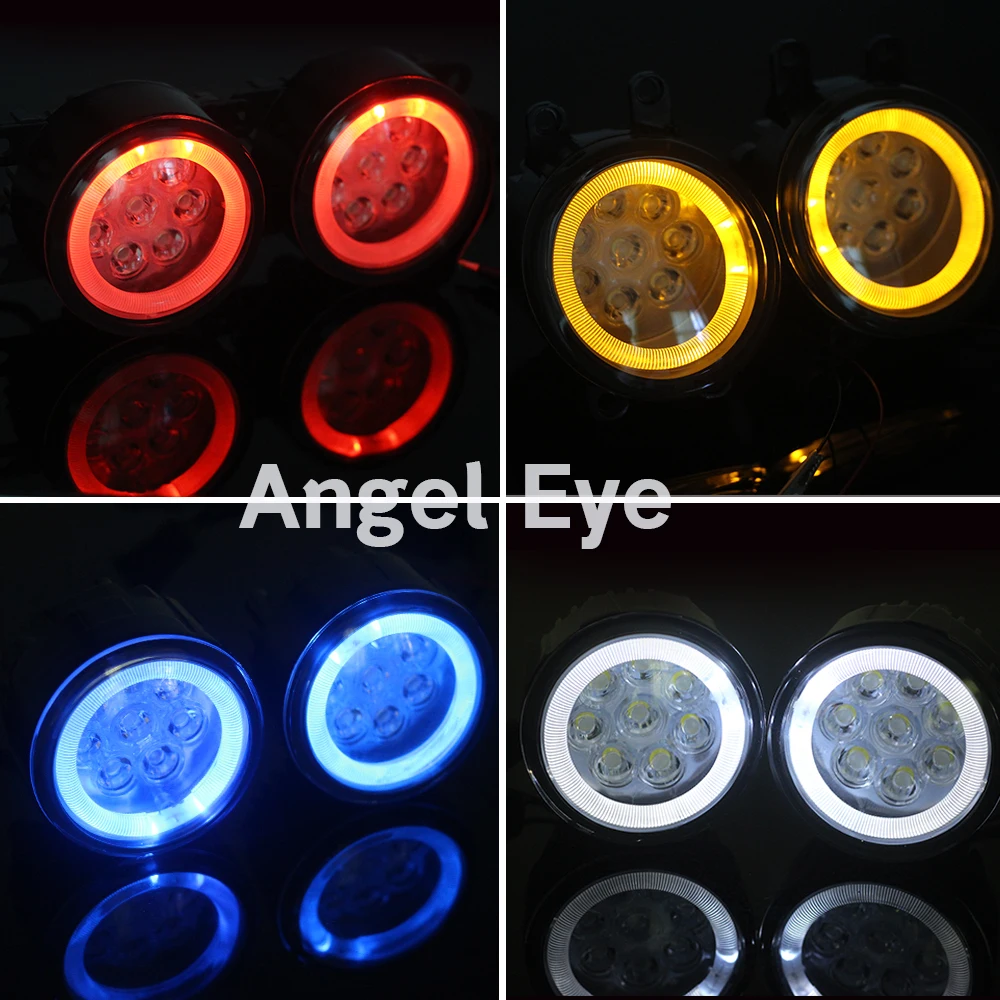 Cawanerl Автомобильный светодиодный противотуманный фонарь светильник глаза ангела