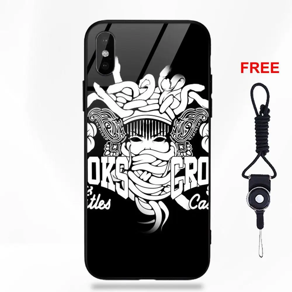 Крики и замки для Apple iPhone 5 5C 5S SE 6 6S 7 8 Plus X XS Max XR Мягкий ТПУ оправа закаленное стекло