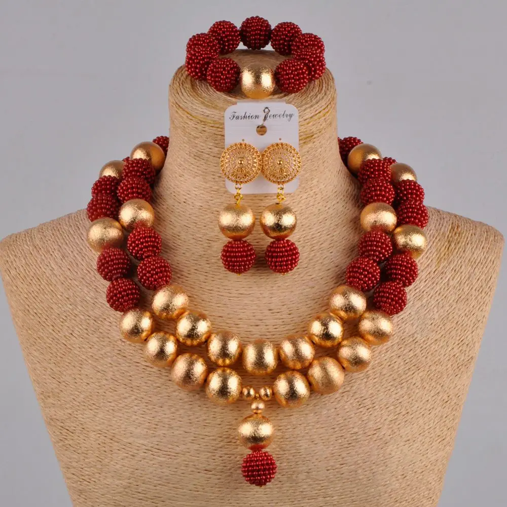 Изящное винно-африканское ожерелье с искусственным жемчугом набор ювелирных