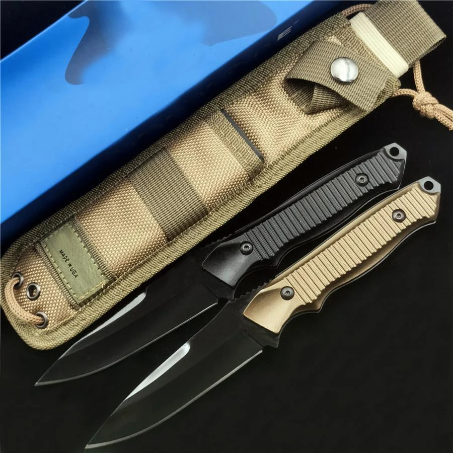 

Hawaii BM140 140BK 140SBK Nimravus Fixed straight knife 154CM Blade, Aluminum Handles outdoor camping hunting EDC tool knife