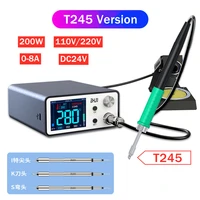 aixun 200w t3a intelligent soldering station with electric soldering iron t12t245936 handle welding tips for smd bga repair