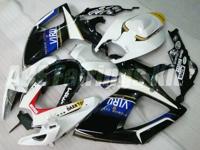 

New ABS Motorcycle Whole Fairings Kit Fit For SUZUKI GSX-R600 GSX-R750 06 07 600 750 K6 GSXR 600 750 2006 2007 Custom VIRU