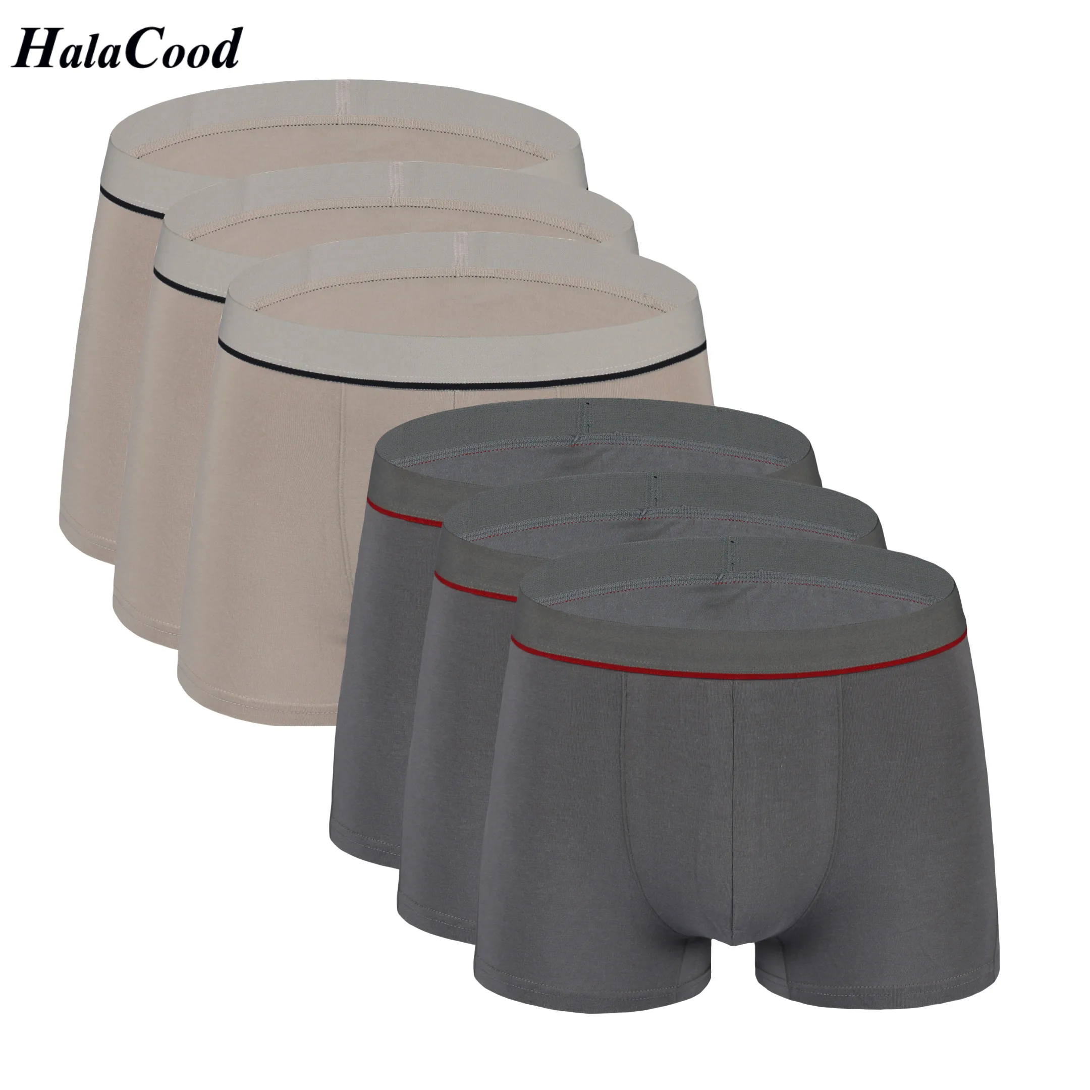 Трусы-боксеры мужские хлопковые 6 шт./лот батальных размеров | Мужская одежда