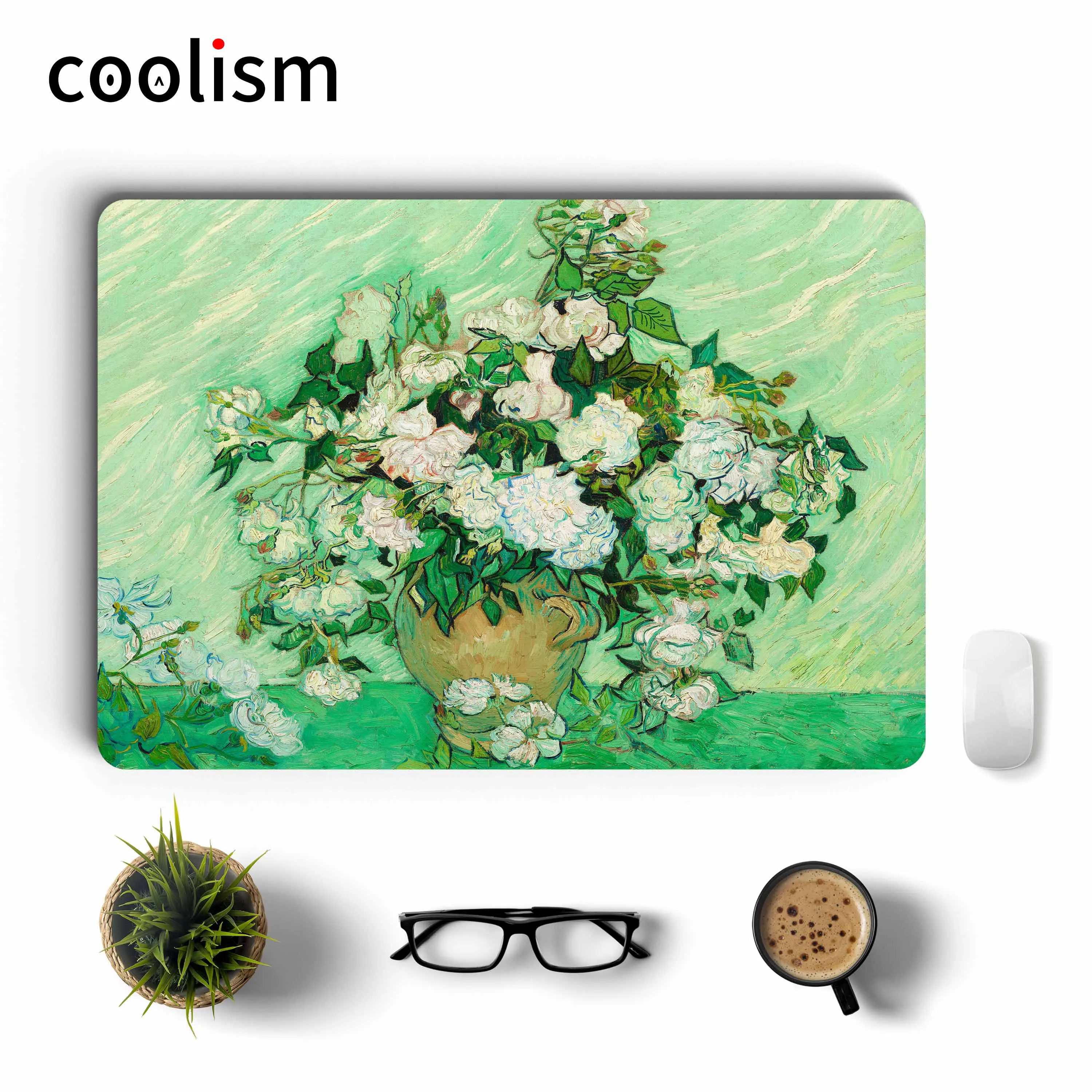 

Van Gogh Roses Painting Laptop Sticker Full Cover Skin for MacBook Air Pro 16" Retina Mac Book 11 12 13 15 inch Notebook Decal