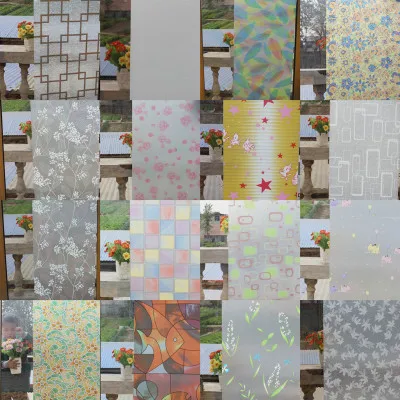 

60cmx5m Opaque Frosted Window Films Vinyl Self Adhesive Anti-uv Privacy Glass Stickers Rainbow Window Sticker Raamfolie