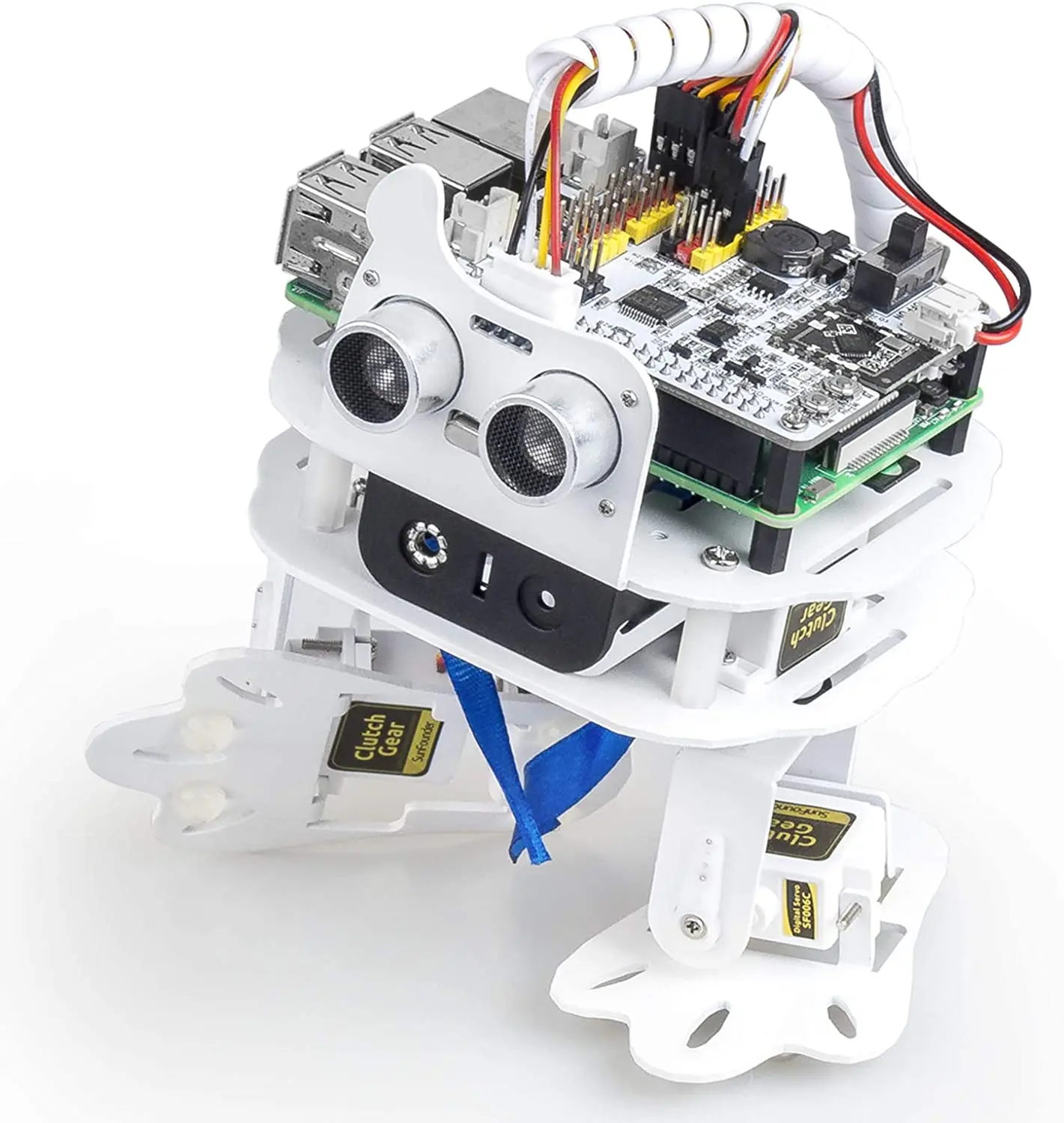 PiSloth AI Programmable Robot Kit for Raspberry Pi Dancing Obstacle Avoidance Object Following Sound Effect DIY Bionic | Электронные