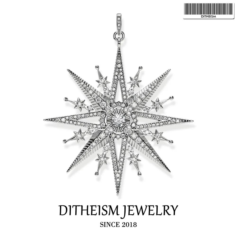 Подвеска в виде королевской звезды ювелирные изделия из стерлингового серебра