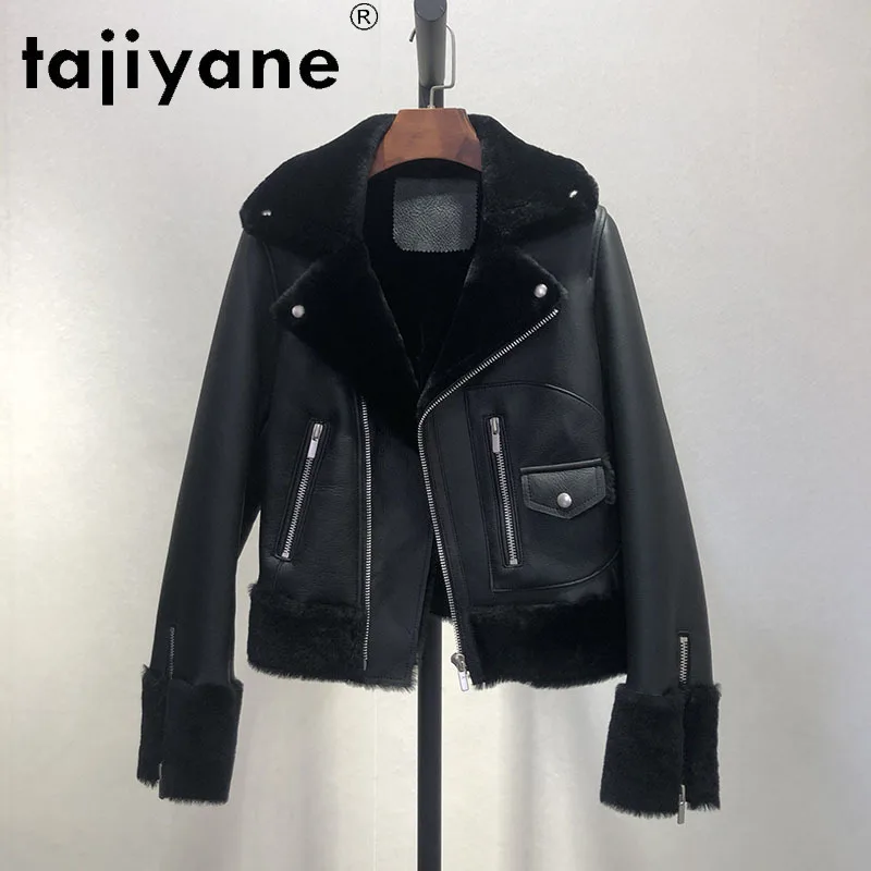 

Женская куртка с овчиной Tajiyane, куртка из 2020-ной шерсти, пальто в Корейском стиле для зимы, 100%