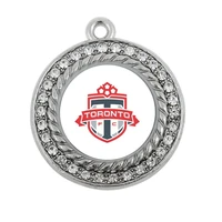 fashion soccer pride toronto fc team charm antique silver plated jewelry for gift