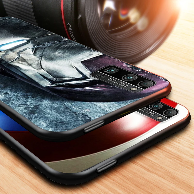 

Avengers Shield for Huawei Honor V30 20 Pro X10 9S 9A 9C 9X 8X 10 9 Lite 8 7 Pro Silicone Soft Black Phone Case