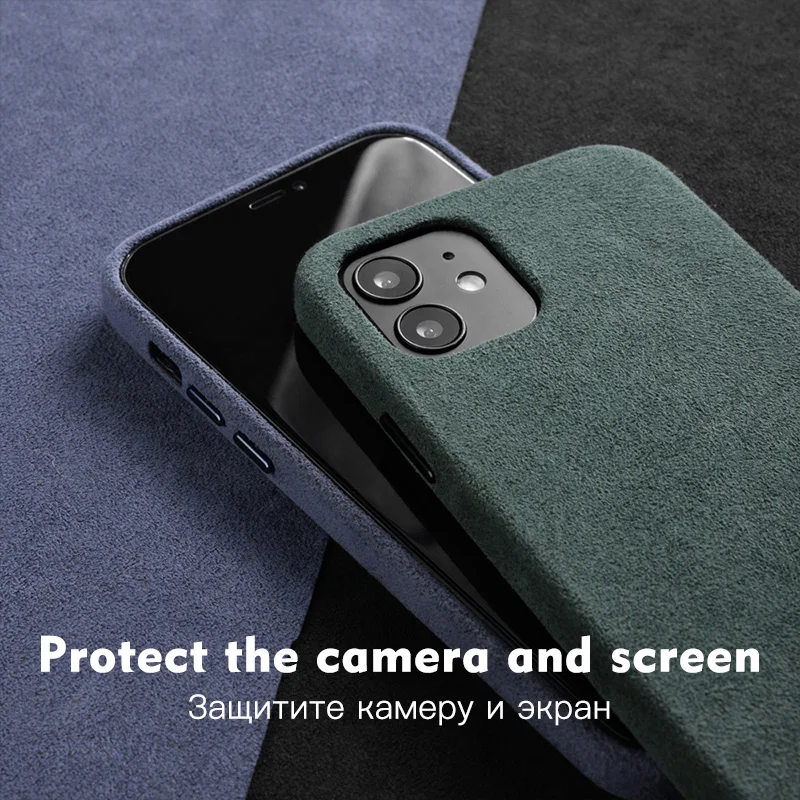 ymw alcantara case for iphone 13 pro max 12 mini 11 pro max luxury business supercar interior same suede leather phone cover free global shipping