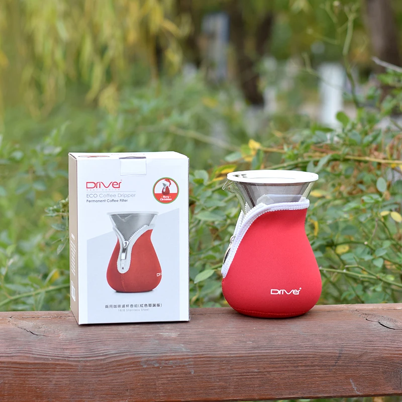 Термостойкий стеклянный кофейник с фильтром из нержавеющей стали 600 мл|Фильтры