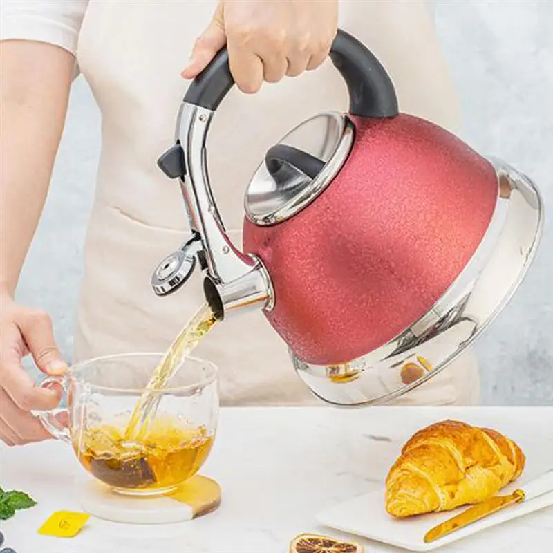 

1Pc 3.5L Thicken Stainless Steel Teakettle Whistling Kettle Household Boil Water Kettle Induction Cooker Gas Stove Universal