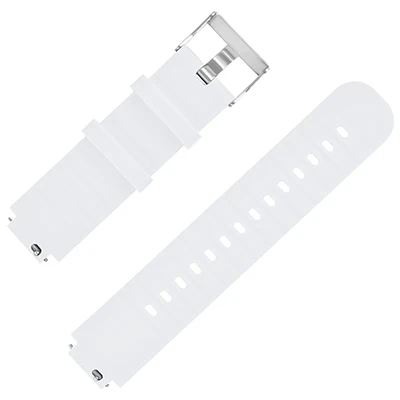 White HANGRUI для Xiaomi Huami Amazfit Watch 2/Amazfit Verge 2/A1807 мягкий силиконовый спортивный ремешок на запястье ремешок быстросъемный браслет - Цвет: White