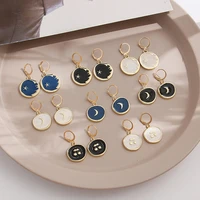 2021 new creative oil drop earrings vintage simple colorful star moon dangle earrings for women girls fashion jewelry %d1%81%d0%b5%d1%80%d1%8c%d0%b3%d0%b8