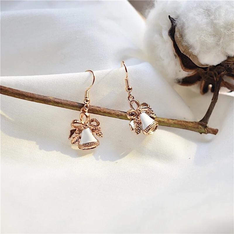 1 пара милые рождественские подарки для девушек милый олень Санта Клаус серьги