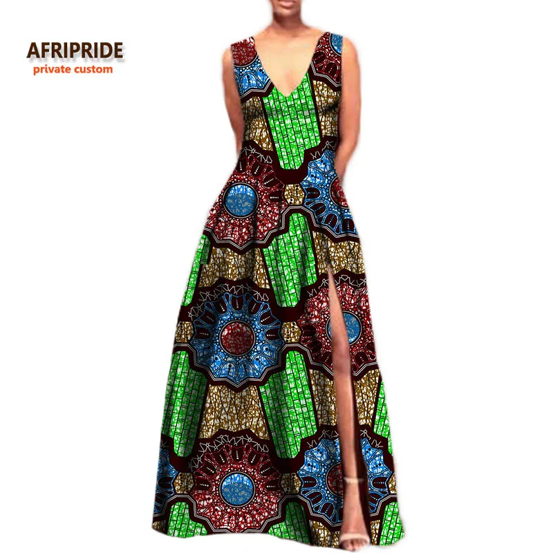 Летнее пляжное Повседневное платье для женщин AFRIPRIDE индивидуальное с глубоким v