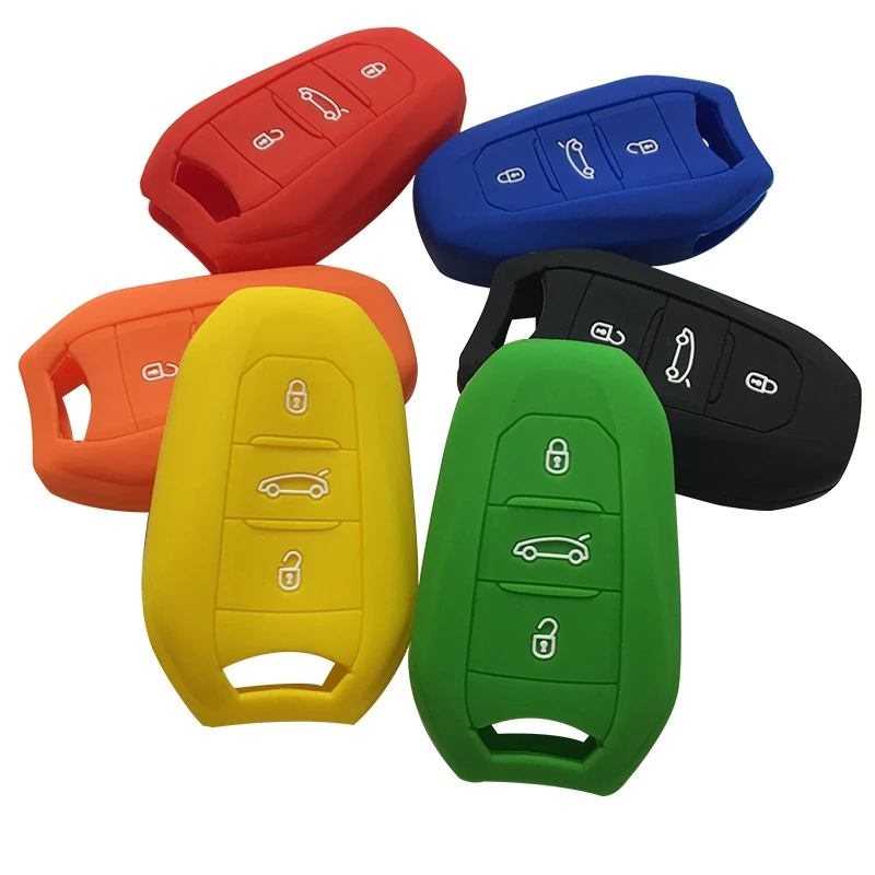 Чехол из силикагеля для автомобильных ключей силиконовый чехол Citroen Cactus C4 Picasso Xsara Grand C4l C5 X7 C3 DS3 DS4 DS5|Футляр