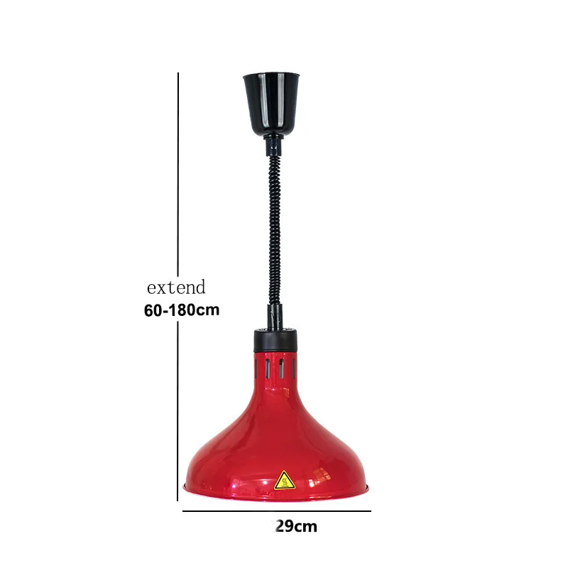 

Heat Lamp 250W Electric heat lamp food heat preservation Pendant Light adjustable kitchen fixtures Restaurant hanging lights
