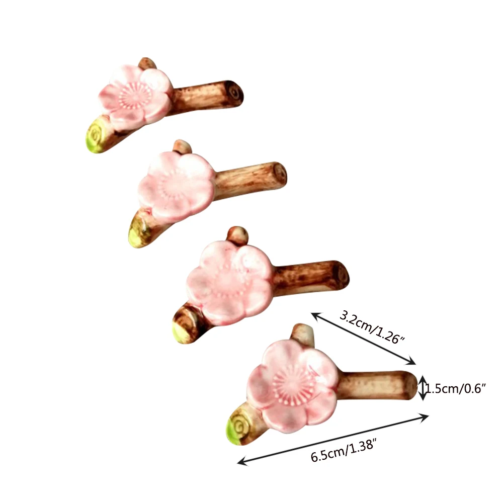 

Ceramic Japanese Style Cherry Blossom Chopstick Rest, Kitchen Chopsticks Pillow Chopstick Rest Cute Kitchen Tableware