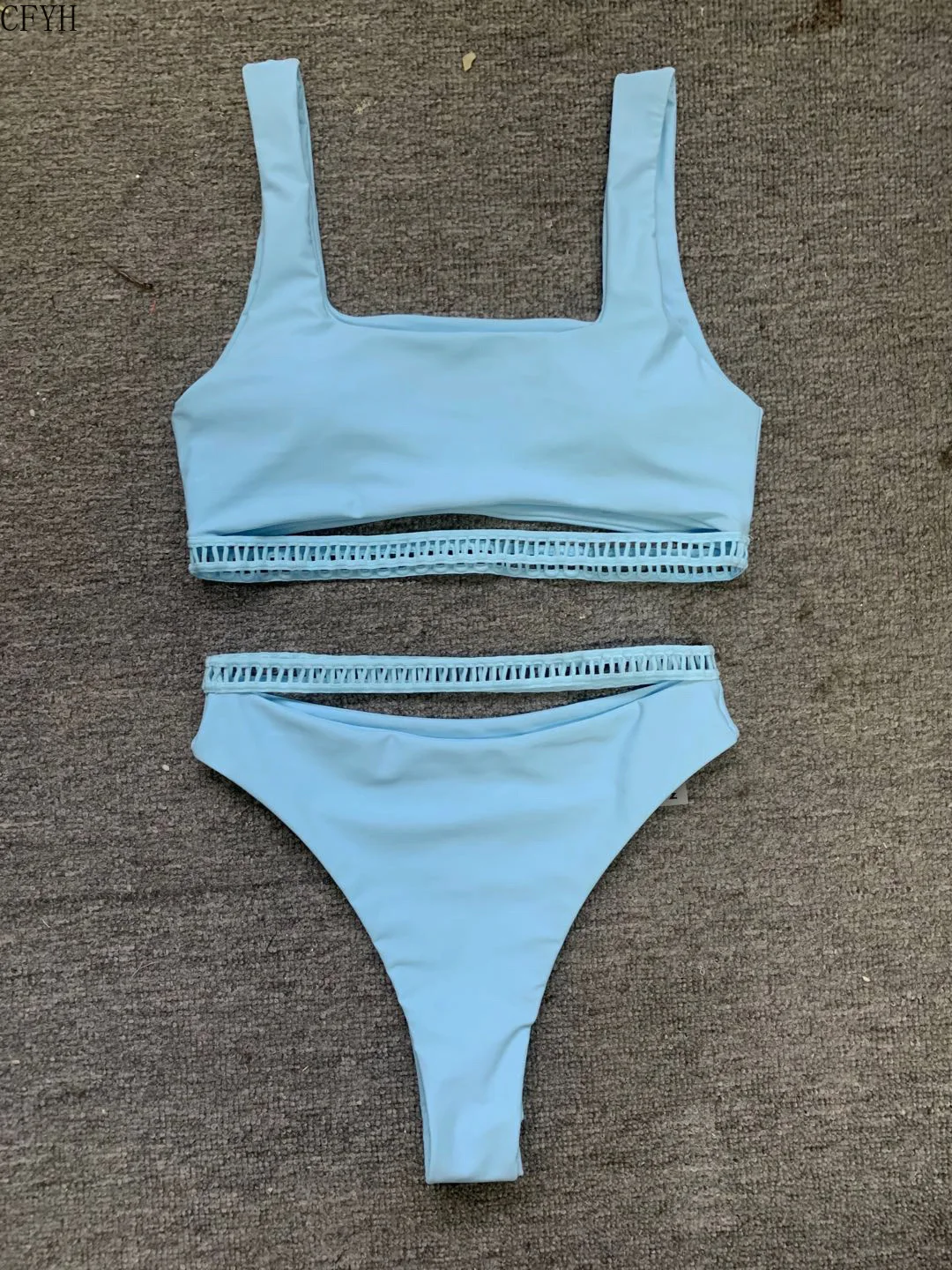 

2020 Sexy Bikinis Set Women Bandeau Swimsuit Bikinis Solid Backless Swimwear Female Summer Bathing Suits Brazilian Beach Wear