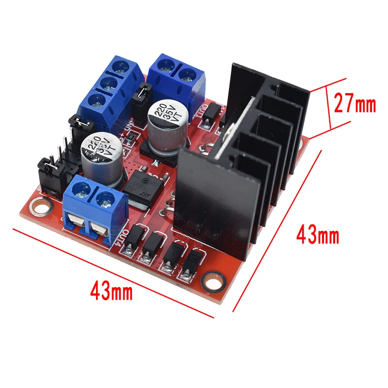 Модуль платы двигателя L298N L298 модуль для Arduino Dual H Bridge шаговый двигатель