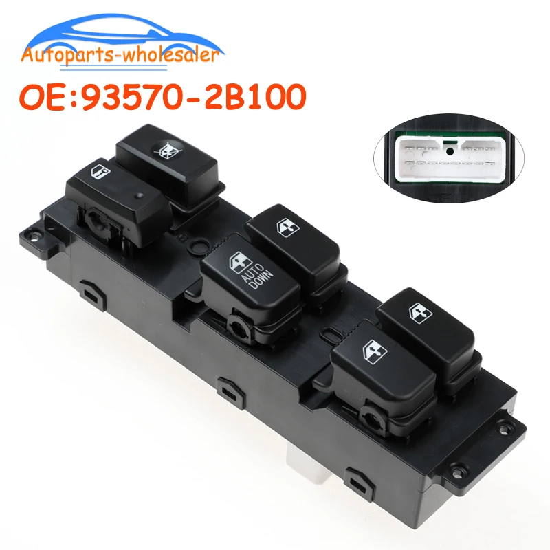 

New Front Left Electric Power Window Control Switch For Hyundai Santa Fe CM 2007-2011 93570-2B100 935702B100 Car accessories