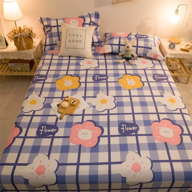 Комплект постельного белья с цветами 2021 хлопок двуспальный комплект белой