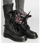 Женские ботинки до середины икры, винтажные кожаные Нескользящие ботинки на плоской подошве в стиле стимпанк, с пряжкой, в стиле ретро, для осени и зимы, 2021