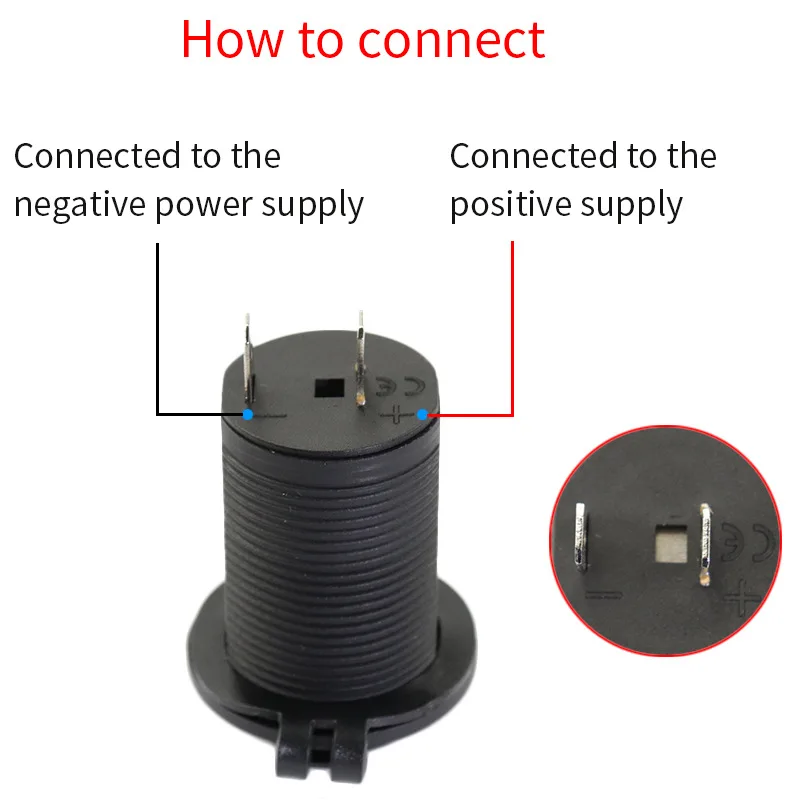 

Hot Sale Waterproof Cigarette Lighter Socket 12-24V High Power Nylon Flame Retardant Cigarette Lighter Power Adapter Plug Outlet