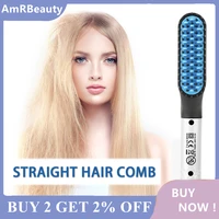 hair straightening irons beard grooming men and women multifunctional hair straightener styling multifunctional hair comb brush