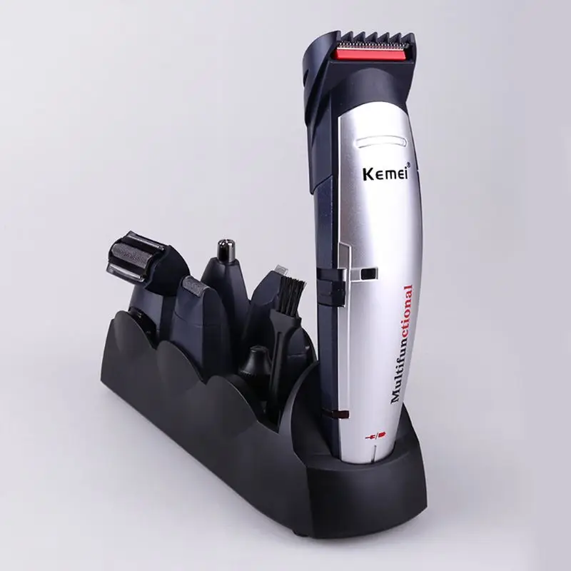 KEMEI EU Plug 5 в 1 машинка для стрижки волос электробритва щетка для чистки носа уход за лицом машинка для стрижки волос триммер для волос